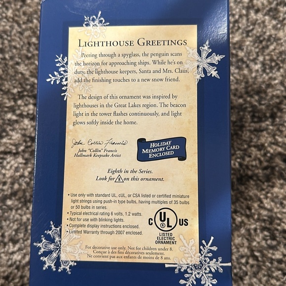 Hallmark Lighthouse Greetings ornament - Picture 2 of 5